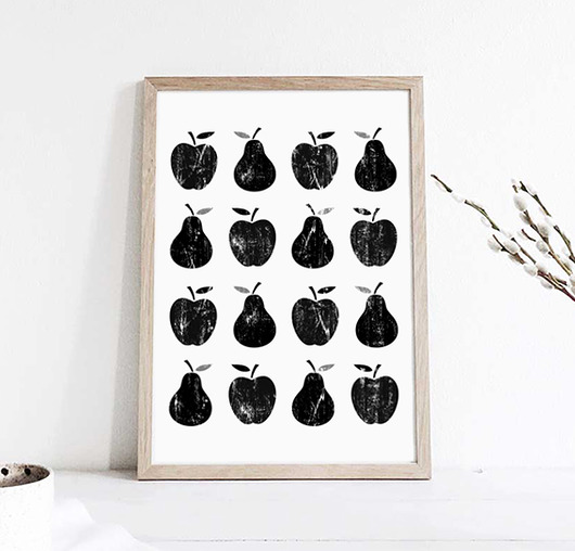 DO KUCHNI | gruszki | jabłka - A4 wejustlikeprints