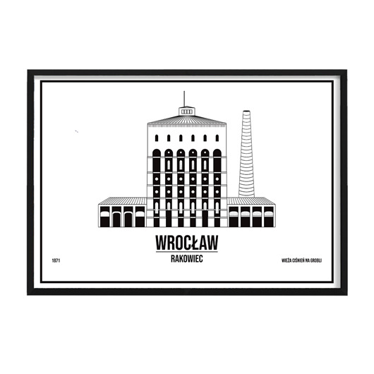 grafiki i ilustracje Plakat Wrocław - Rakowiec - sitodruk