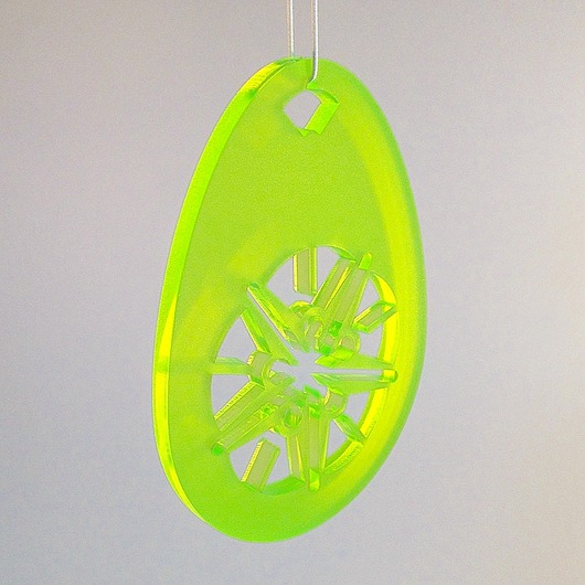 CHERRY BLOSSOM green/satin/fluorescent/s YUKIKO