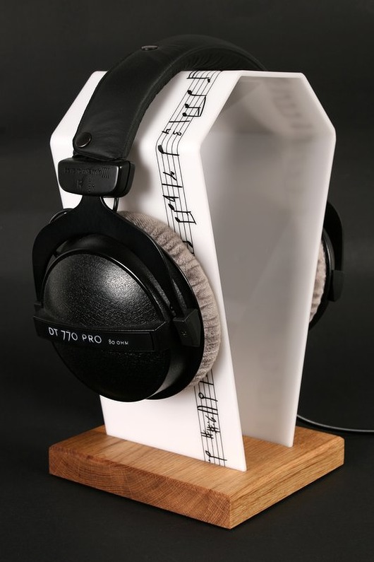 organizery Stojak na słuchawki Nutki Headphone Stand