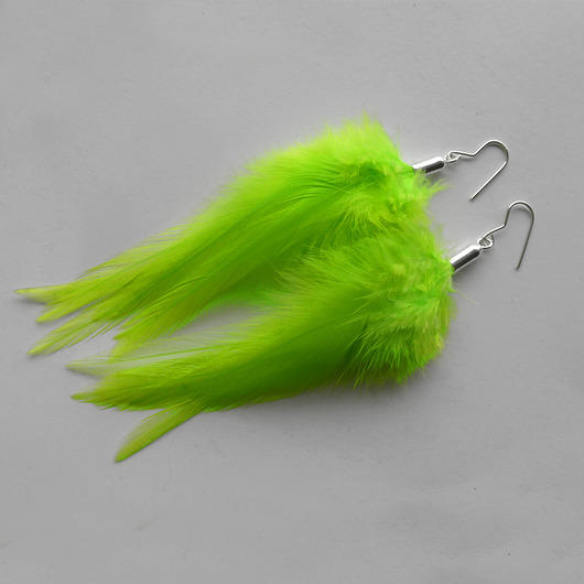 kolczyki z piórami PIÓRKO kolczyki