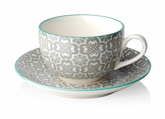 Filiżanka ze spodkiem Scandi grey MIA home