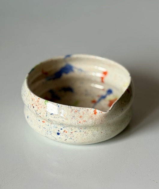 czajniki i dzbanki Matchawan / miska do matchy / kolorowe ciapki