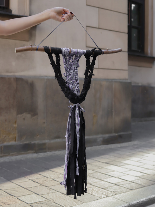 Zero waste makrama upcycling boho eko z koszuli mabezi
