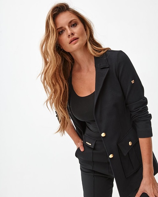 marynarki damskie Sfera - Dzianinowa marynarka