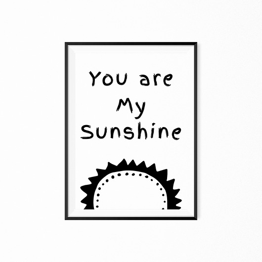 Plakat You are my sunshine myscandi