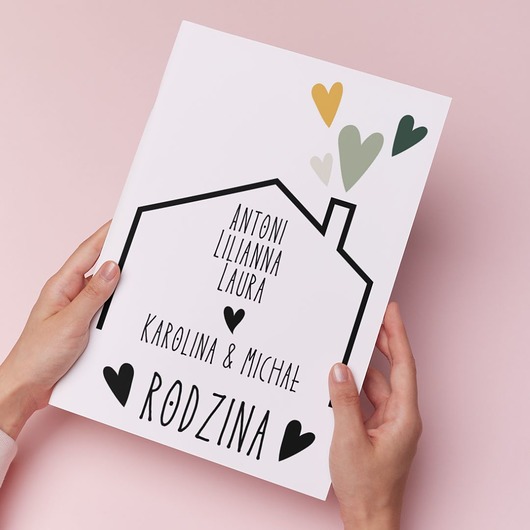 plakaty Plakat do domu Rodzina Imiona