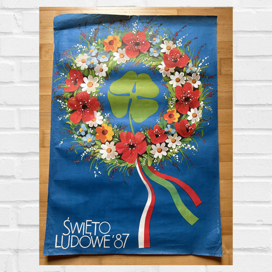 plakaty Plakat propagandowy z okazji Święta Ludowego 1987 r, aut. Waldemar Koczy