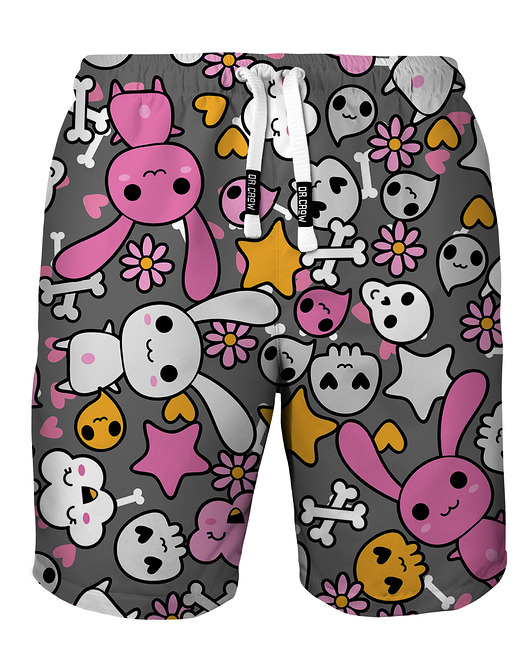 spodnie męskie Shorty Kąpielowe Męskie DR.CROW Skull Rabbit