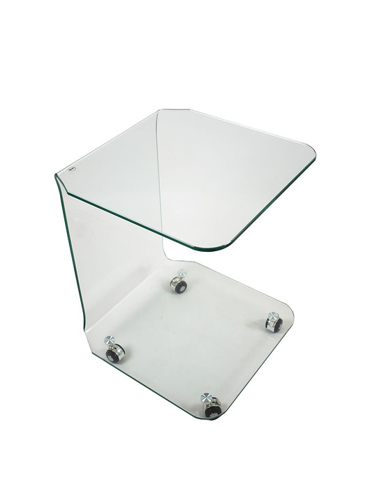 stoliki kawowe Szklany stolik pomocnik, Włochy lata 90.