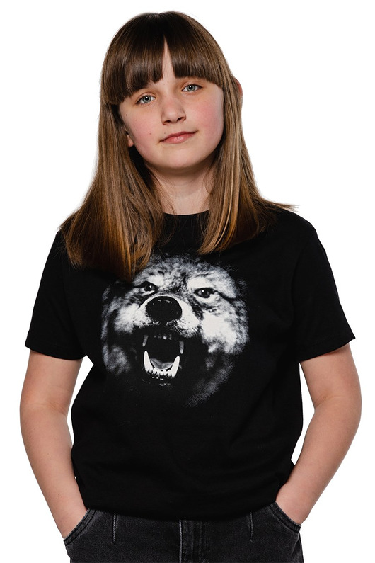 t-shirty dla dziewczynki T-shirt dziecięcy UNDERWORLD Wilk