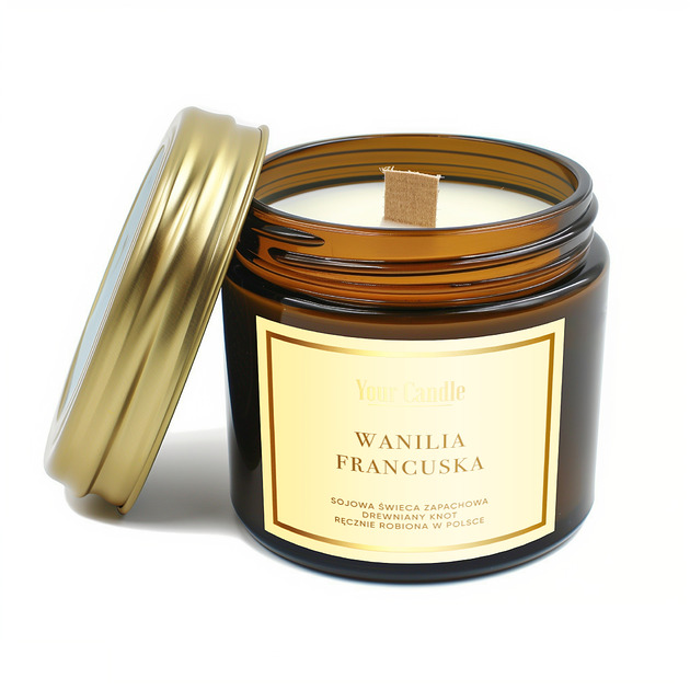 świece zapachowe Świeca zapachowa sojowa Wanilia Francuska 120ml- Your Candle