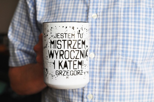 kubki Jestem tu mistrzem .. z imieniem, personalizacja