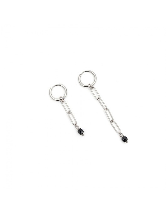 kolczyki - inne Asymetryczne - kolczyki koła ze stali szlachetnej