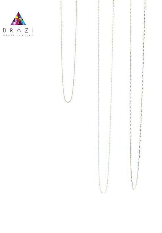 Łańcuszek srebro  60 cm Brazi Druse Jewelry