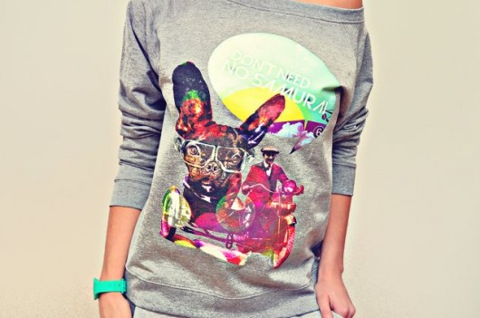 French_sweatshirt  DONT NEED NO SAMURAI