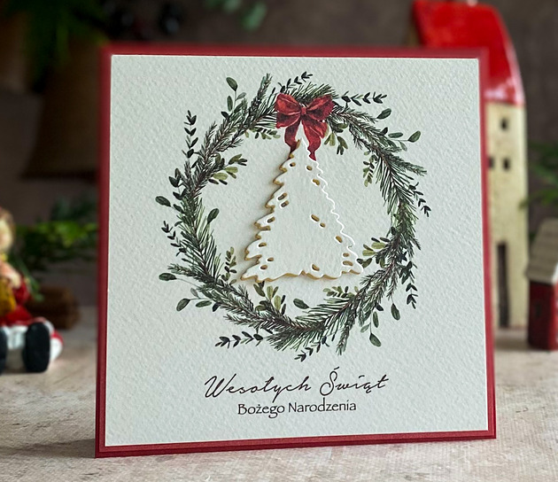 kartki świąteczne Personalizowana kartka na Boże Narodzenie, BN 28D