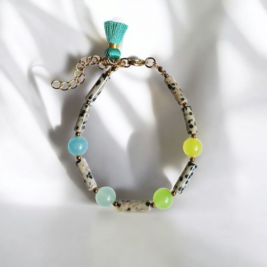 bransoletki z kamieni naturalnych Bransoletka : summer JASPER collection : jaspis i jadeit