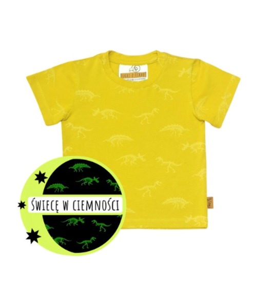 t-shirty dla chłopców T-shirt świecący w ciemności - Dinozaury