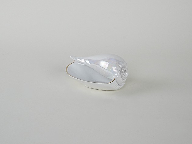 dodatki - różne Porcelanowa muszla, włoski design, lata 70, produkcja: Włochy