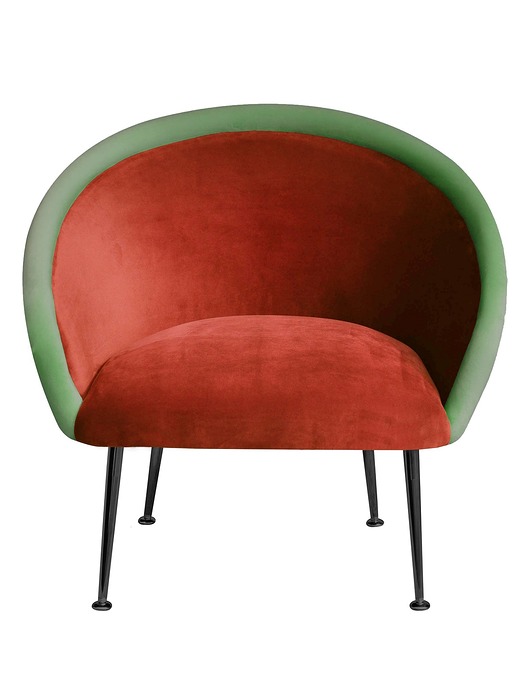 fotele Fotel PLUM 3  terakota