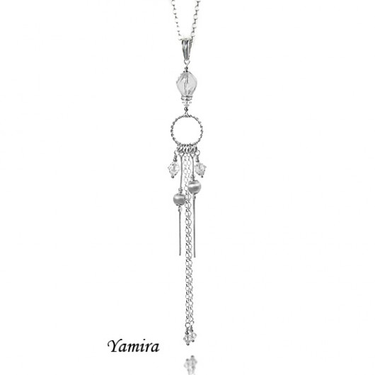 wisior - crystal and long luxury yamira