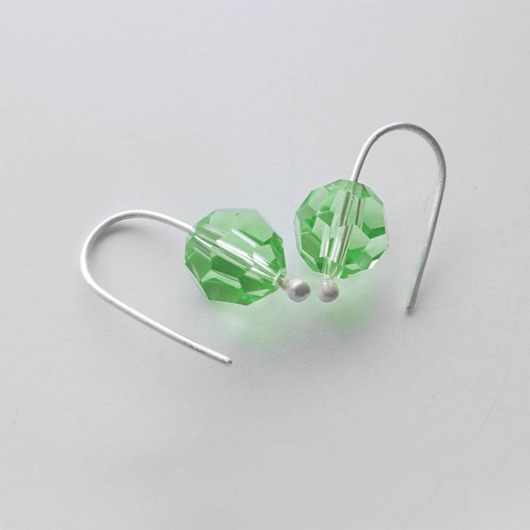 kolczyki z kamieniami Kolczyki OKRĄG