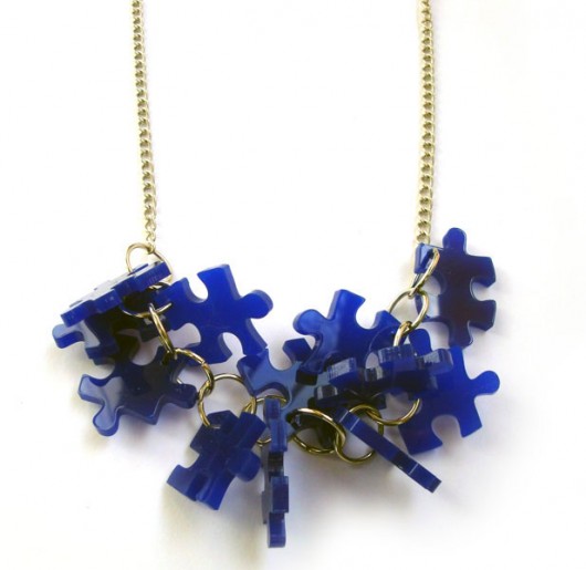 PuzzLove DeLuxe/ necklace S / granat Monika Roth