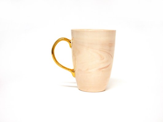 kubek classic rose gold 250ml malikceramik