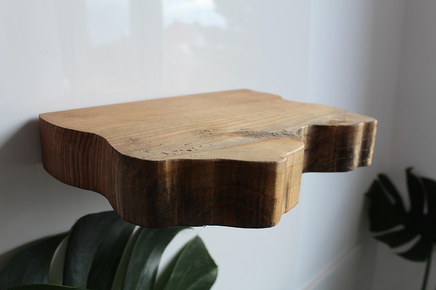 półki Półka ścienna z niewidocznym mocowaniem- wzór numer 6/castle brown