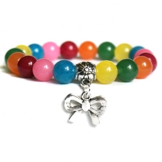 jadeit multicolor & kokardka kaktusia