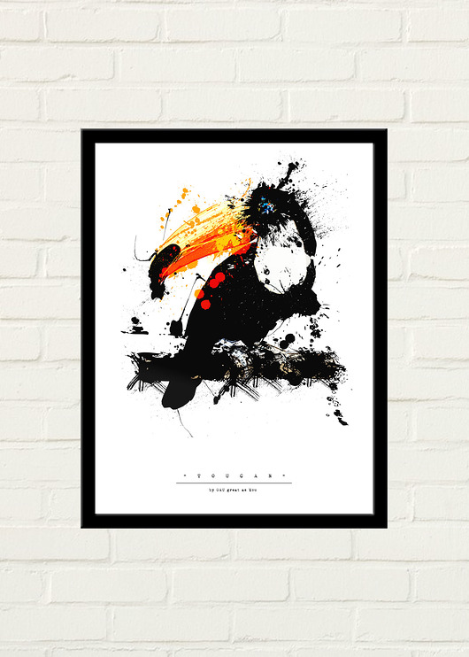 Toucan Painted Plakat 70x100 GAU Home