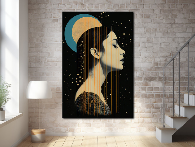 plakaty Pył księżycowy - Plakat - Druk - Kolaż, Abstrakcja, Surrealizm, Loft #12