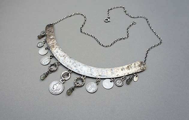 srebrne naszyjniki Numizmaty /kolia/ vol. 2 naszyjnik