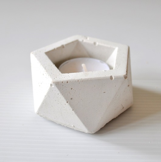 Świecznik B-Geo II White Betonove