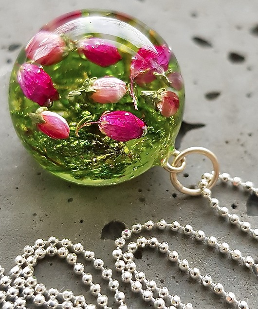 naszyjnik z wrosem i mchem Grol Jewellery
