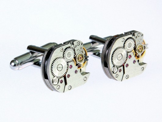 spinki do mankietów POSREBRZANE Spinki SQ I + Pudełko  - Prezent