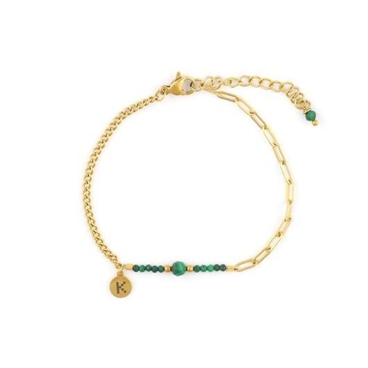 bransoletki z kamieni naturalnych Baby Bestseller! Bransoletka z kamieniem spokoju - Malachit