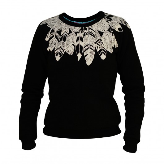 Black Feather Collar marshmallow