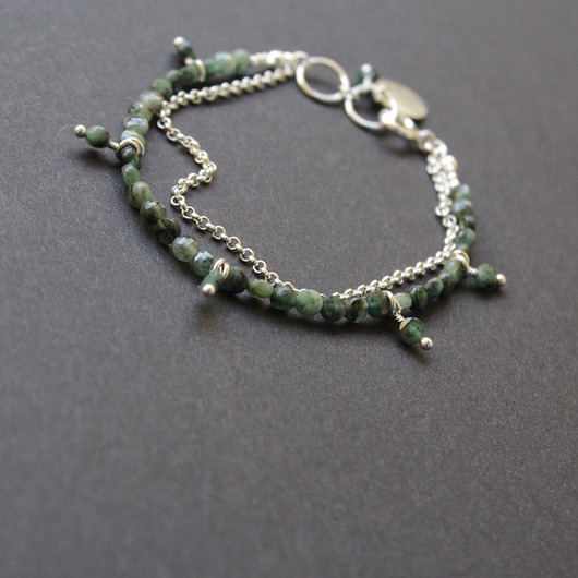 bransoletki z kamieni naturalnych Rubinowa Szmaragdy