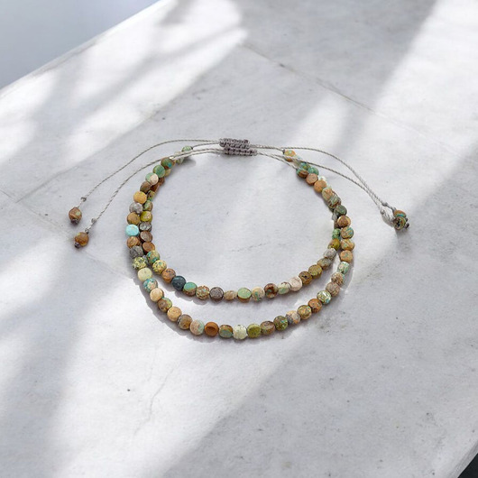 bransoletki z kamieni naturalnych Turkys afrykański komplet bransoletek