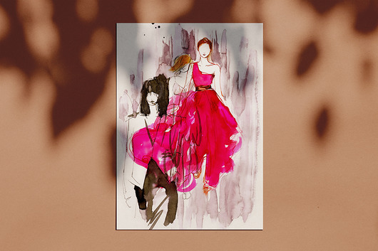grafiki i ilustracje Lanvin print A4