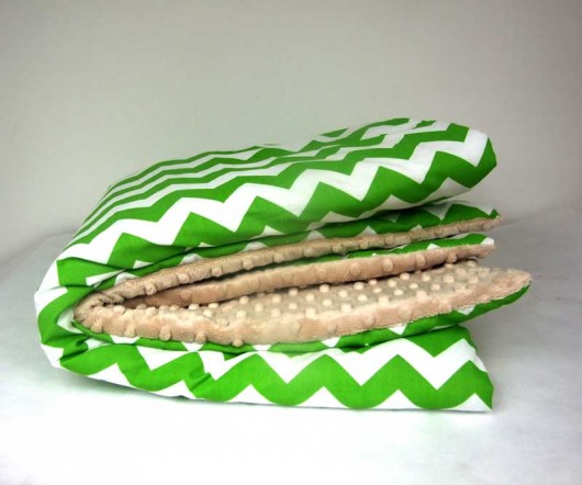 Kocyk MINKY chevron i beż beautifulthings
