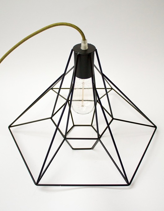 Geometryczna lampa wisząca Industrial hexal design