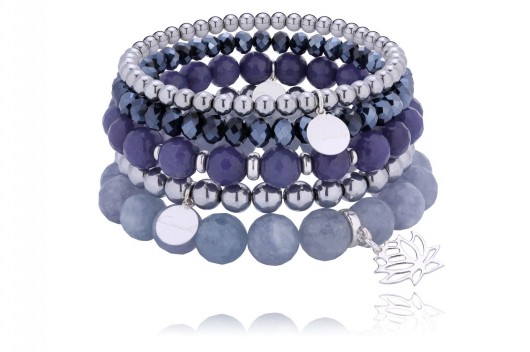 ZESTAW  jadeity + hematyty + kryształ J10 Coccola JEWELLERY