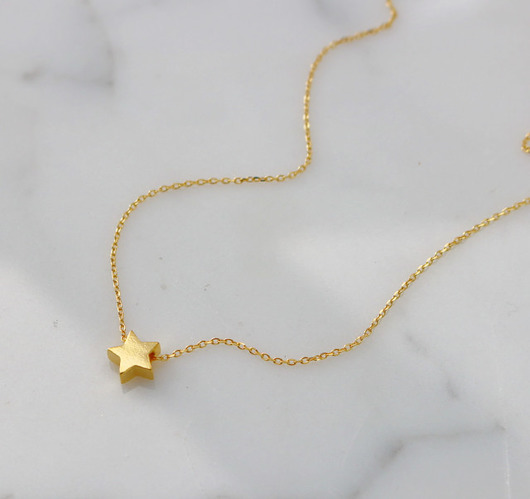 Naszyjnik z gwiazdką - srebro 925 pozłacane Coccola JEWELLERY