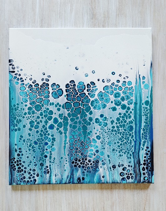 obrazy Abstrakcja ręcznie malowana, a nie wydruk :) 55x60 cm