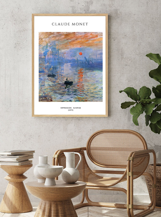 plakaty PLAKAT Monet, wschód słońca, impresja