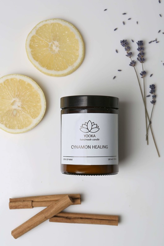 świece zapachowe Świeca sojowa CYNAMON HEALING poj. 120 ml