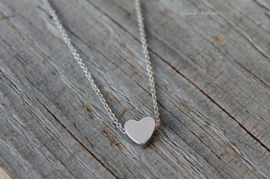 Siver small heart elma